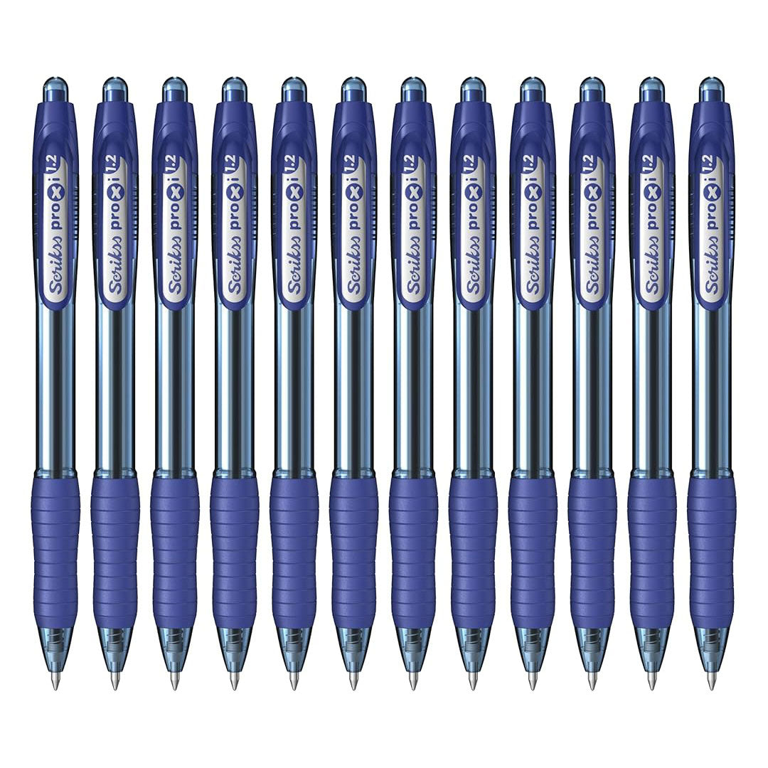Scrikss | Proxi Series | Ball Point Pen | 12 Blue Barrel Scrikss